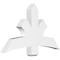 Ekena Millwork Davenport Architectural Grade PVC Gable Bracket, 48"W x 28"H x 4"D x 6"F, 14/12 Pitch GBP048X28X0406DAV00 - alternate 1